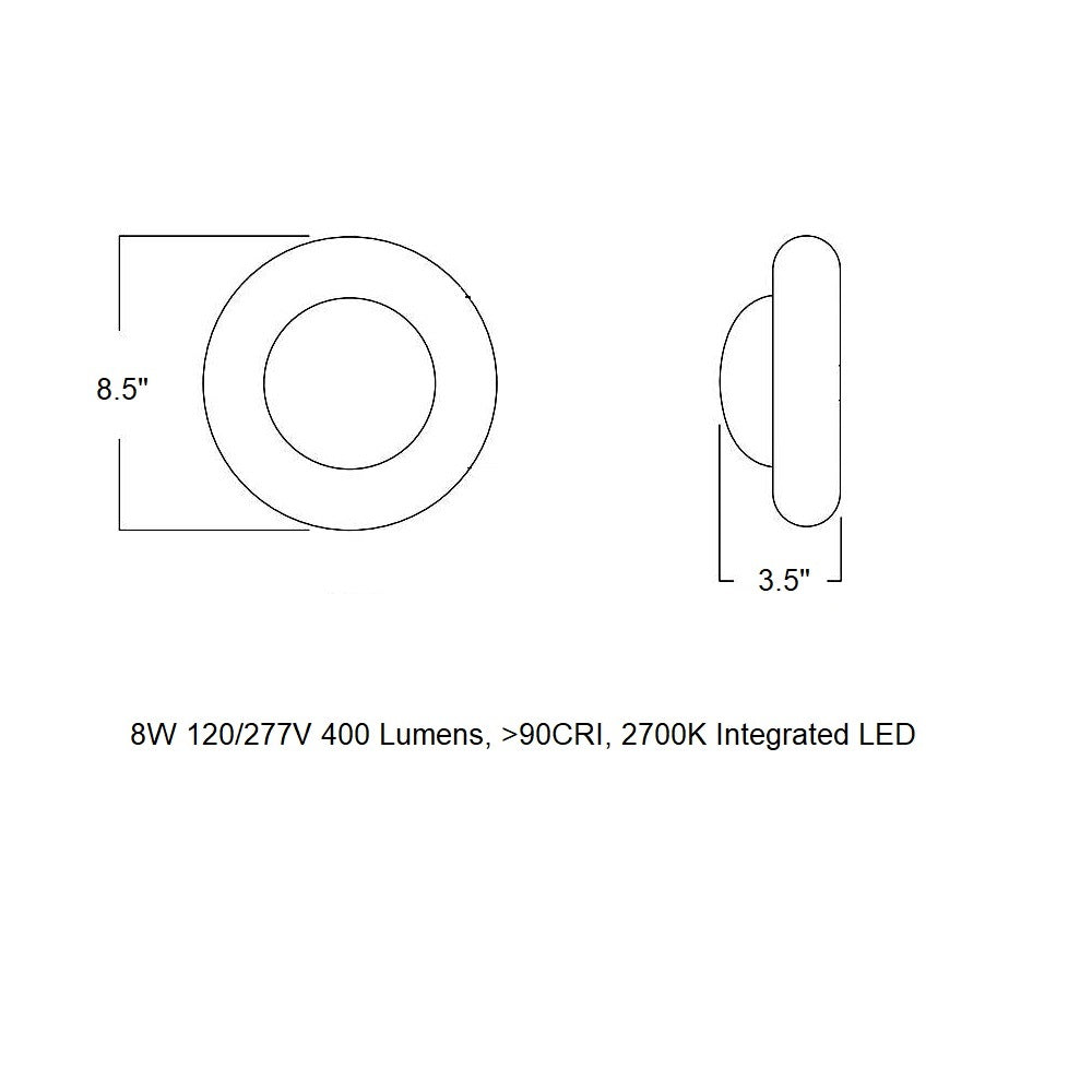Humboldt Indoor/Outdoor LED Wall Sconce