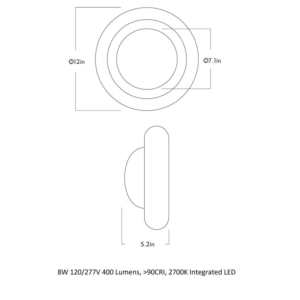Humboldt Indoor/Outdoor LED Wall Sconce