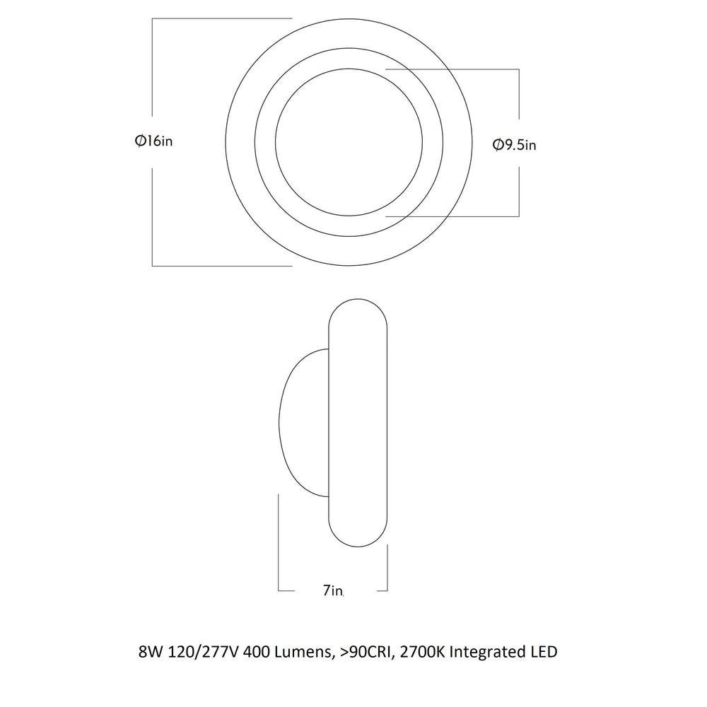 Humboldt Indoor/Outdoor LED Wall Sconce