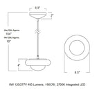 Humboldt Wood LED Pendant Light