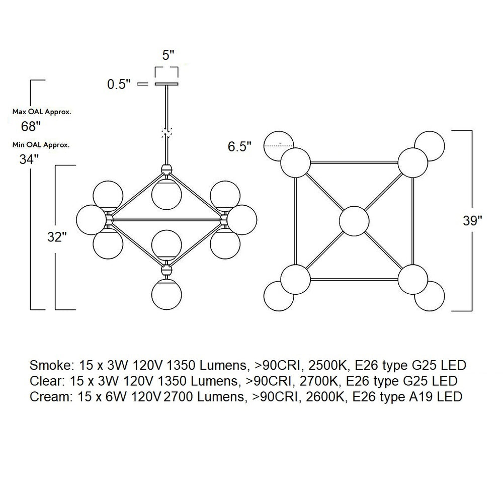 Modo LED Chandelier