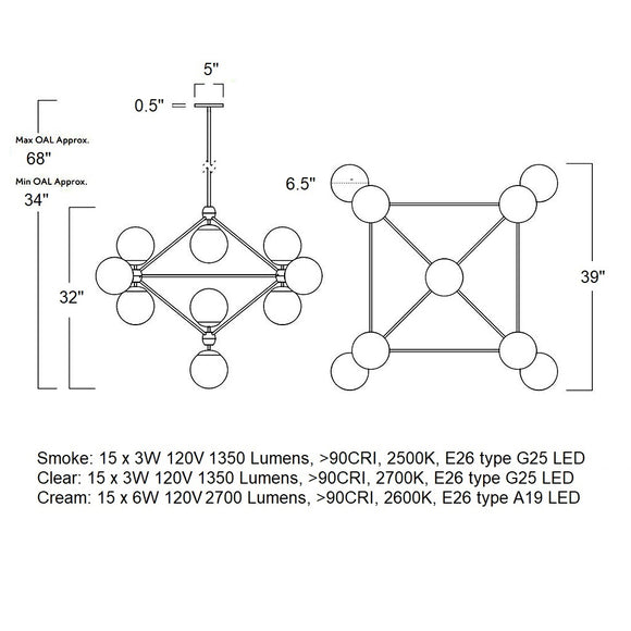 Modo LED Chandelier
