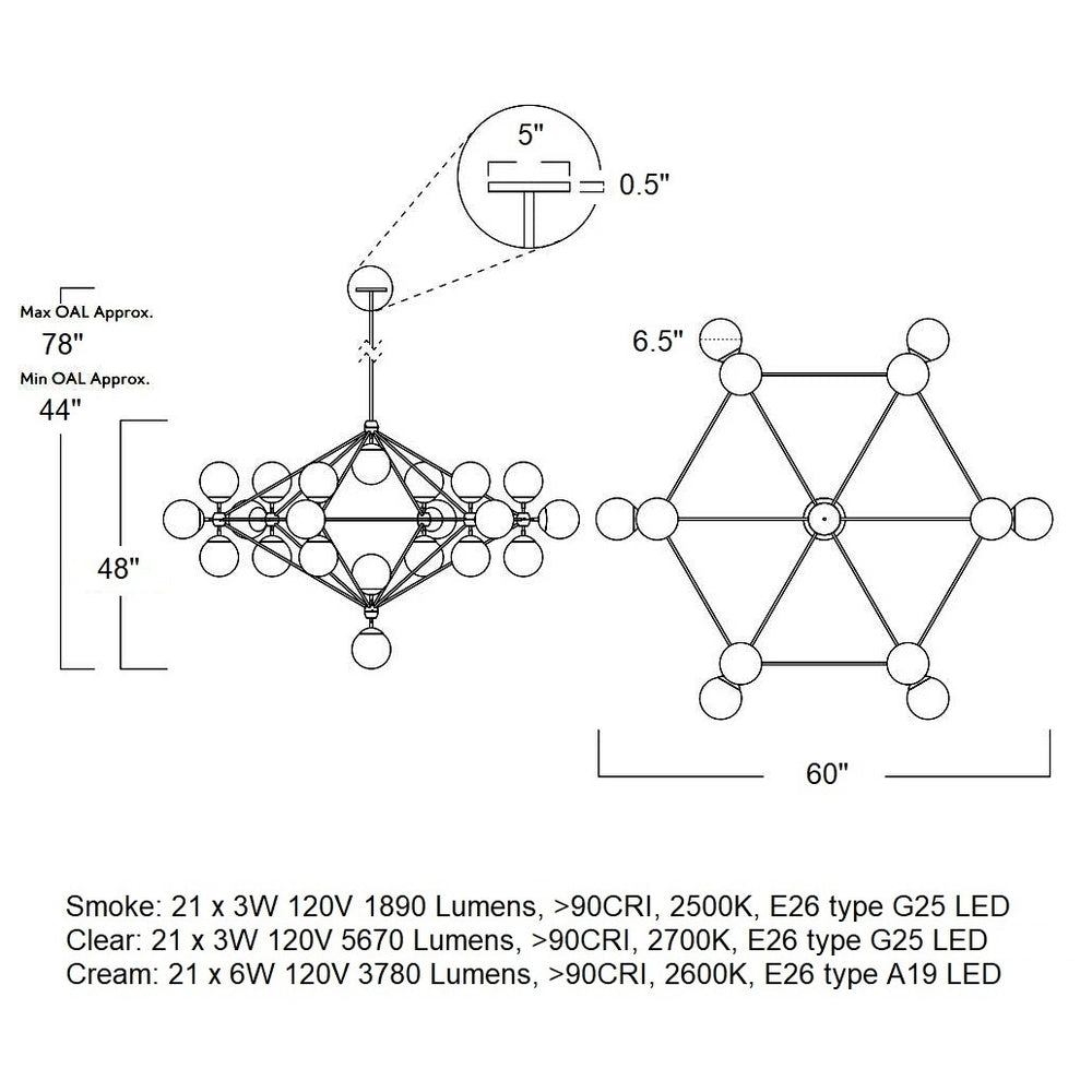 Modo LED Chandelier
