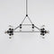 Modo Rectangle LED Chandelier  option Black