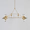 Modo Rectangle LED Chandelier  option Clear