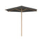 Shady Slim Round Teak Umbrella  option Umbrella Only