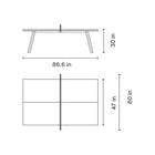 Monochrome You and Me Ping Pong Table