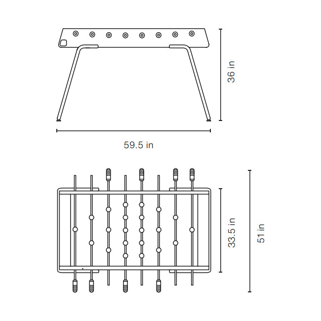 RS3 Indoor/Outdoor Football Table
