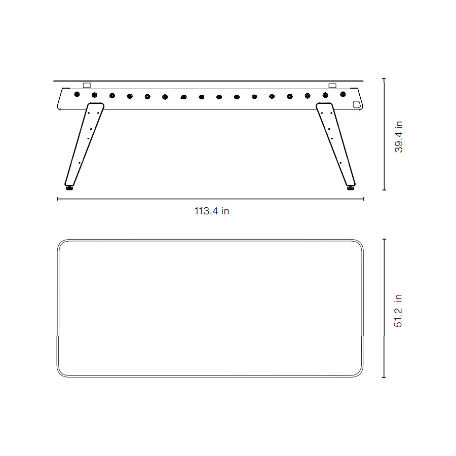 RS MAX Indoor/Outdoor Football Dining Table