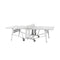 RS Monochrome Folding Ping Pong Table  option Traffic White