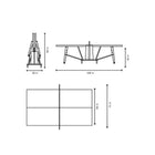 RS Monochrome Folding Ping Pong Table