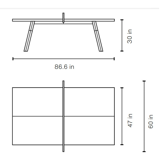 You and Me Indoor/Outdoor Ping Pong Table