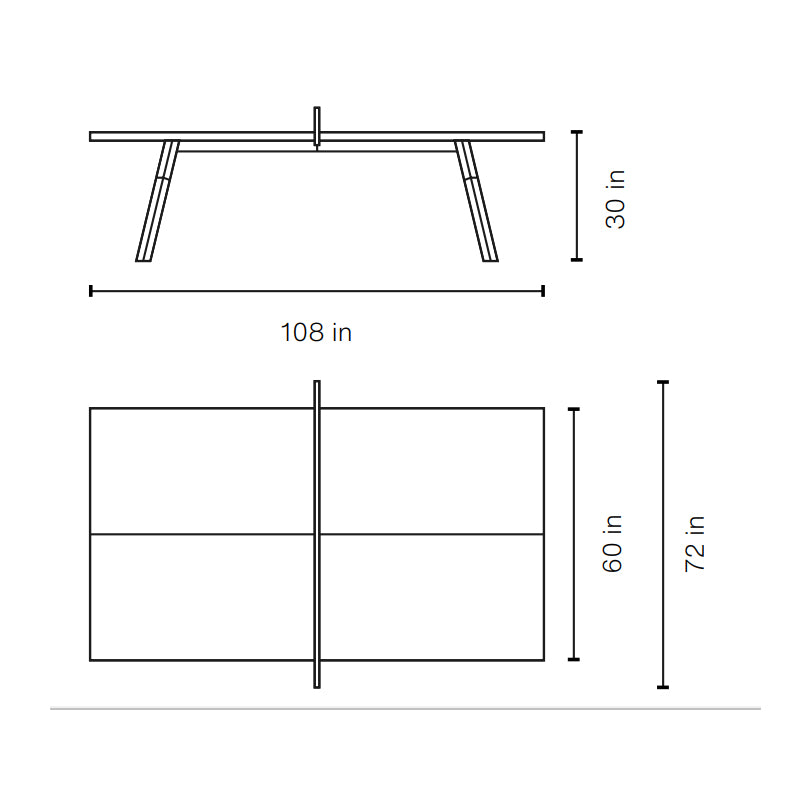You and Me Indoor/Outdoor Ping Pong Table