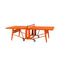 RS Monochrome Folding Ping Pong Table  option Pure Orange