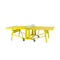 RS Monochrome Folding Ping Pong Table  option Sulfur Yellow