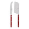 Bistrot 2-Piece Cheese Knife Set  option Burgundy