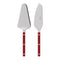 Bistrot 2-Piece Tart Servers Set  option Burgundy