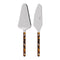 Bistrot 2-Piece Tart Servers Set  option Faux Tortoise