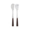 Icone 2-Piece Salad Cutlery Set  option Brown