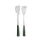 Icone 2-Piece Salad Cutlery Set  option Dark Green