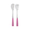 Icone 2-Piece Salad Cutlery Set  option Pink