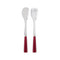 Icone 2-Piece Salad Cutlery Set  option Red