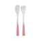 Icone 2-Piece Salad Cutlery Set  option Soft Pink