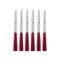 Icone Steak Knife (Set of 6)  option Red