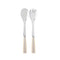 Icone 2-Piece Salad Cutlery Set  option Pearl