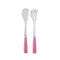 Icone 2-Piece Salad Cutlery Set  option Pink