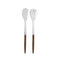 Jonc 2-Piece Salad Cutlery Set  option Dark Wood