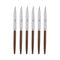 Jonc Steak Knife (Set of 6)  option Dark Wood