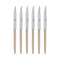 Jonc Steak Knife (Set of 6)  option Light Wood