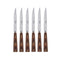 Nature Steak Knife (Set of 6)  option Light Press Wood