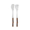 Panda 2-Piece Salad Cutlery Set  option Dark Bamboo