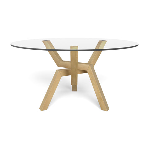 Cleo Round Dining Table Glass Top