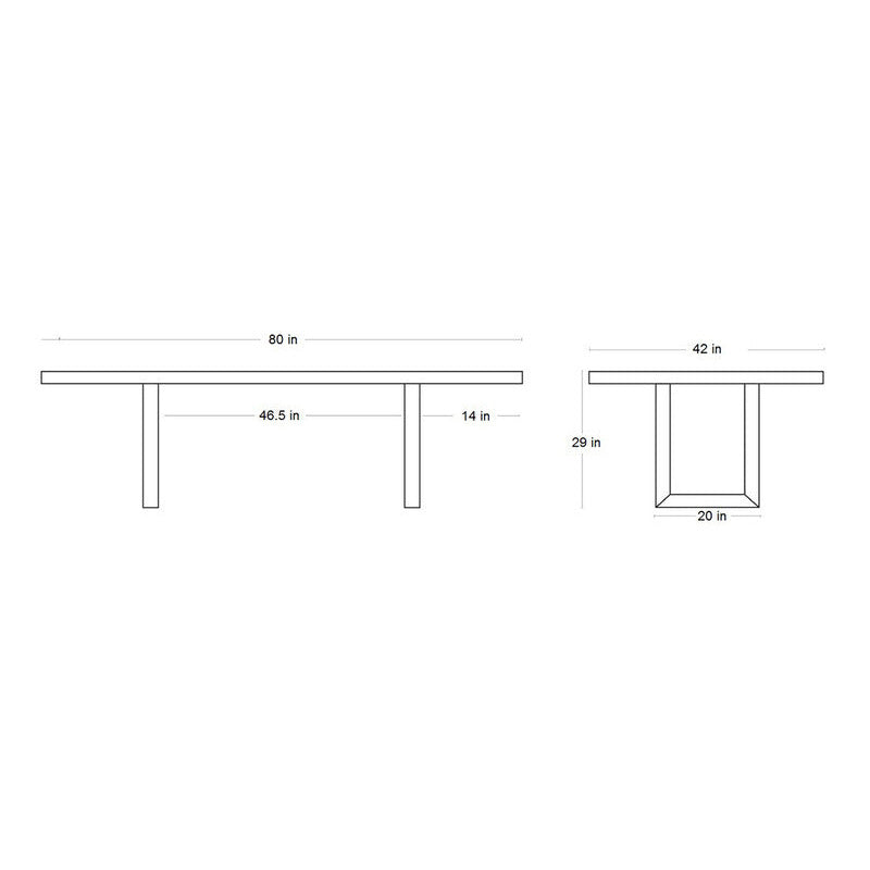 Emerson Dining Table - Sculpted Edge