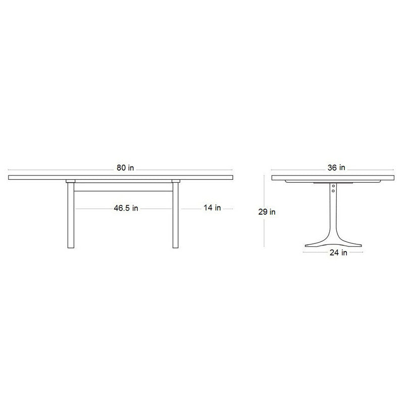 Paxton Sculpted Edge Dining Table