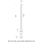 Lamina 165 LED Floor Lamp