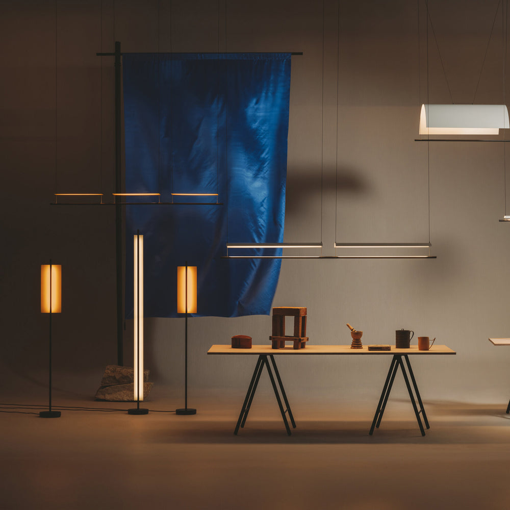 Lamina 45 Dorada LED Floor Lamp
