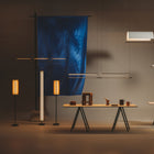 Lamina 45 Dorada LED Floor Lamp
