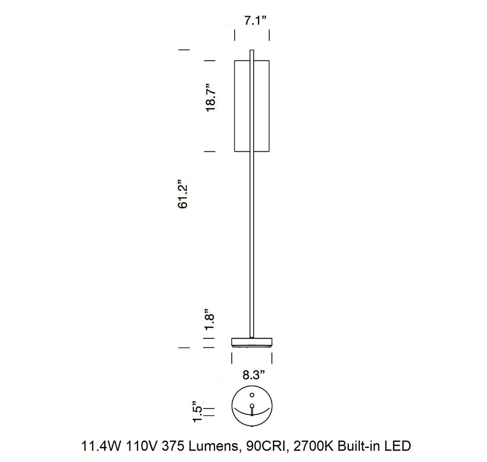 Lamina 45 LED Floor Lamp