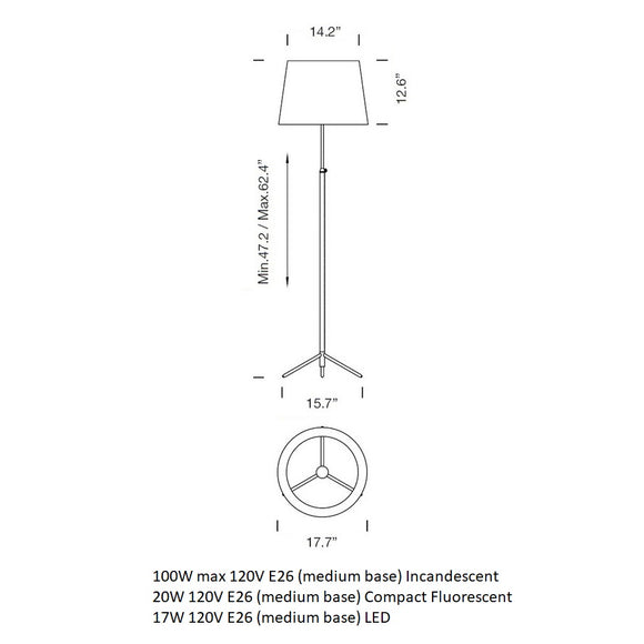Pie De Salon Floor Lamp