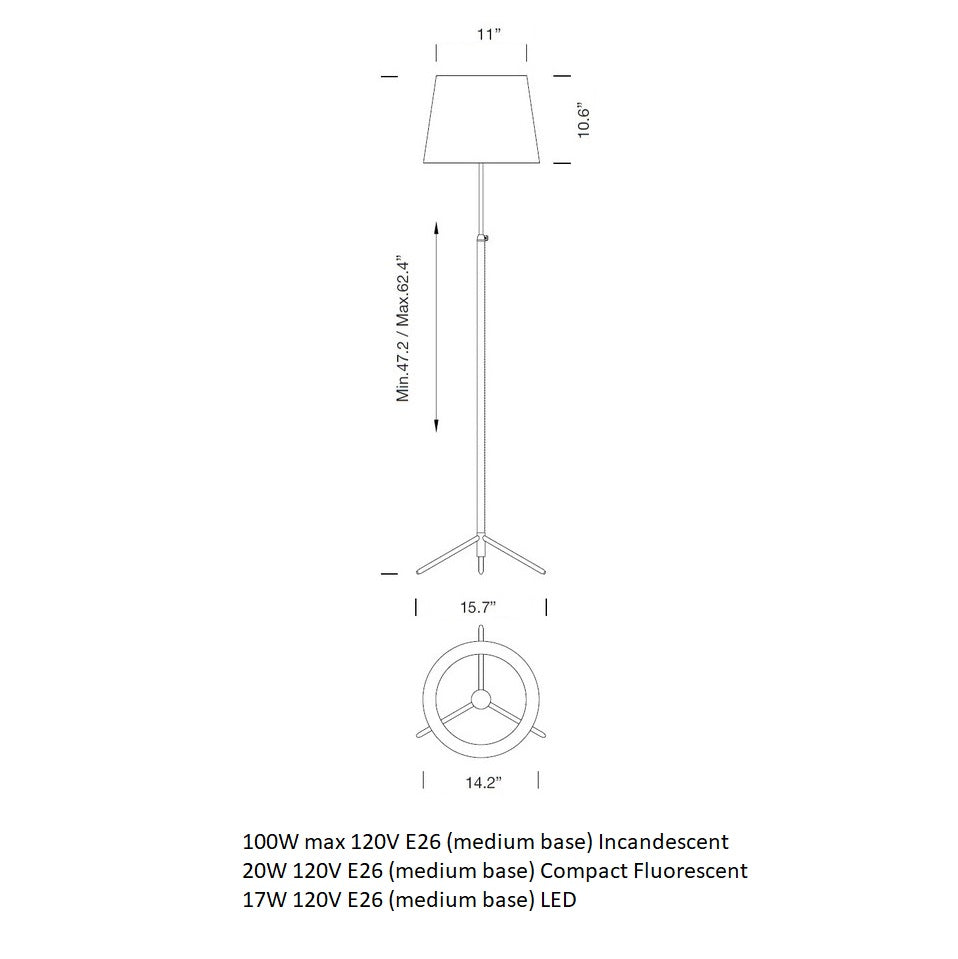 Pie De Salon Floor Lamp