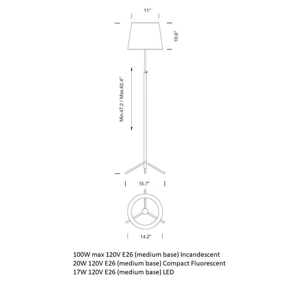 Pie De Salon Floor Lamp