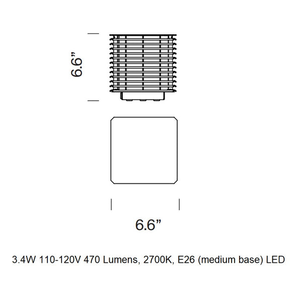 Shiro Outdoor Table Lamp