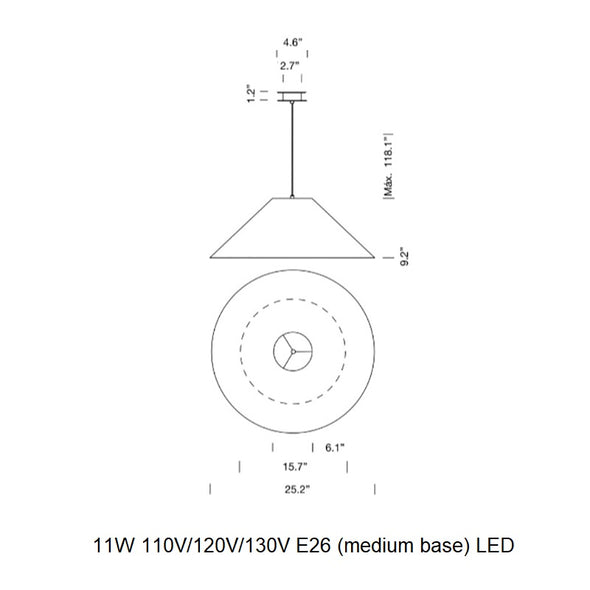Sistema Sisisi Conicas Planas Pendant Light