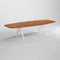 Kayak Boat Shaped 10 ft Conference Table  option Cafe Latte / Cafe Latte Edge