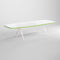 Kayak Boat Shaped 10 ft Conference Table  option White / Scale Green Edge