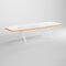 Kayak Boat Shaped 10 ft Conference Table  option White / Tangerine Edge